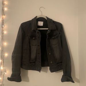 Black denim jacket